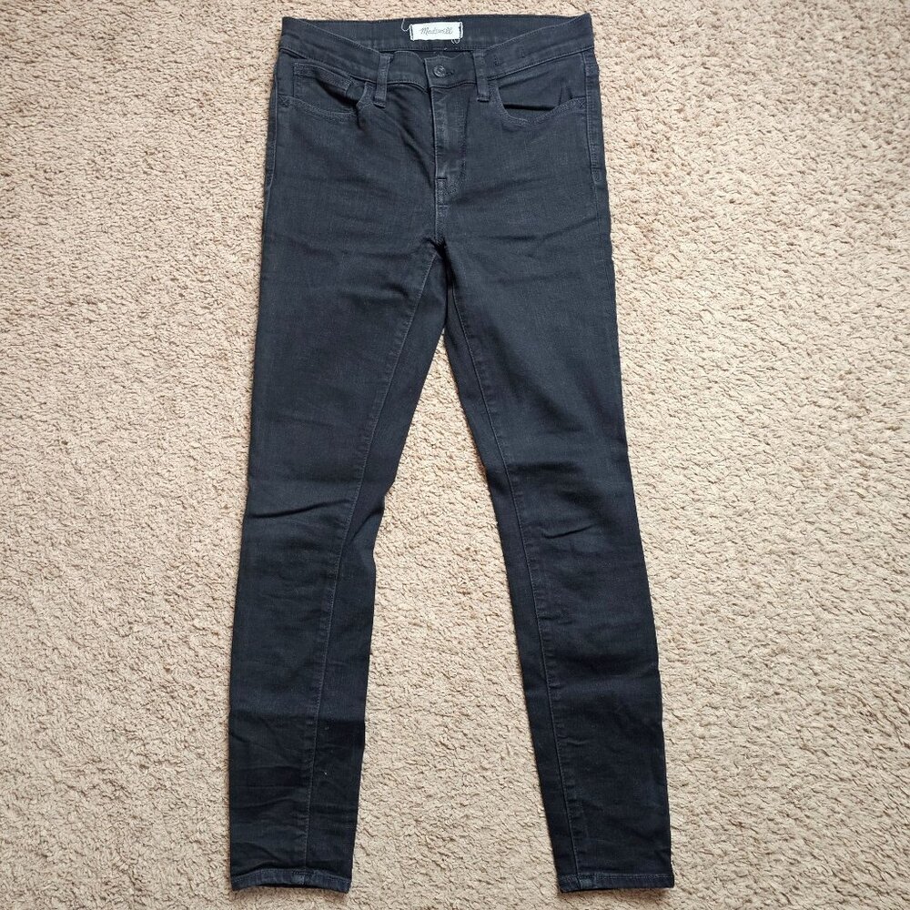 Madewell Jeans Womens 26 28x27 Black Roadtripper Skinny Denim Stretch